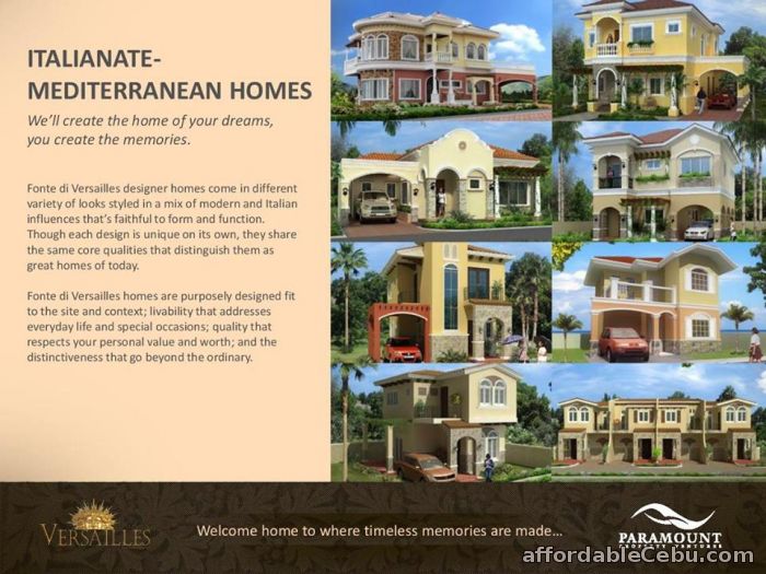 1st picture of FONTE DI VERSAILLES, MINGLANILLA - 0923.892.7146 For Sale in Cebu, Philippines