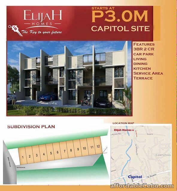 1st picture of For Sale House & Lot in Capitol Cebu City Elajah Homes For Sale in Cebu, Philippines