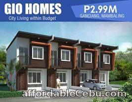 2nd picture of GIO HOMES - Ganciang, Mambaling, Cebu City - 2.99M Near Shopwise, Gaisano Metro, Tita Gwapa and SM Seaside Lot Area: 40 sq.m,  Floor Area; 7 For Sale in Cebu, Philippines