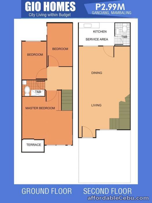 3rd picture of GIO HOMES - Ganciang, Mambaling, Cebu City - 2.99M Near Shopwise, Gaisano Metro, Tita Gwapa and SM Seaside Lot Area: 40 sq.m,  Floor Area; 7 For Sale in Cebu, Philippines