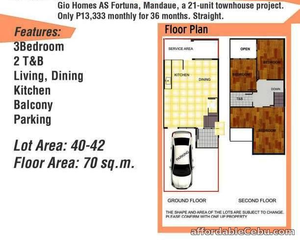 3rd picture of House & Lot For Sale in Cebu Gio Homes A.S. Fortuna For Sale in Cebu, Philippines