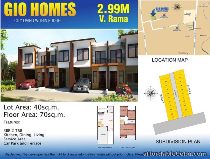 1st picture of Gio Home V.Rama For Sale in Cebu, Philippines