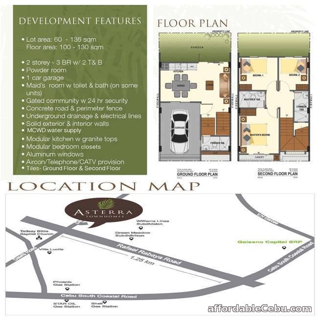 5th picture of ASTERRA Townhomes in Dauis, Talisay City For Sale in Cebu, Philippines