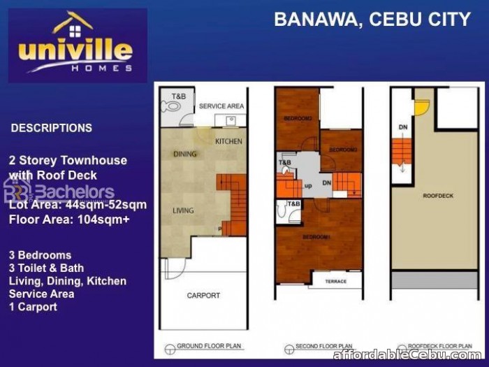 2nd picture of UNIVILLE HOMES - BANAWA, CEBU CITY For Sale in Cebu, Philippines