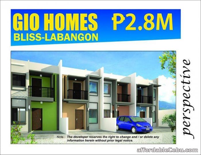 1st picture of Labangon Giohomes Bliss For Sale in Cebu, Philippines