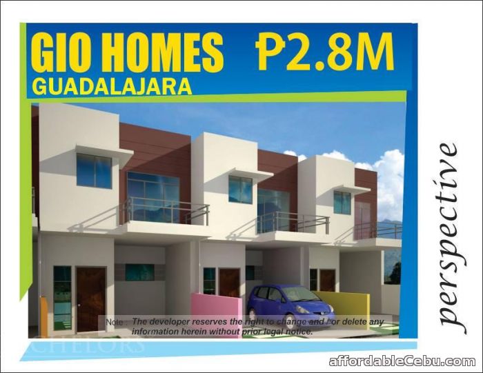 1st picture of Guadalupe Cebu, Gio Homes Guadalajara For Sale in Cebu, Philippines