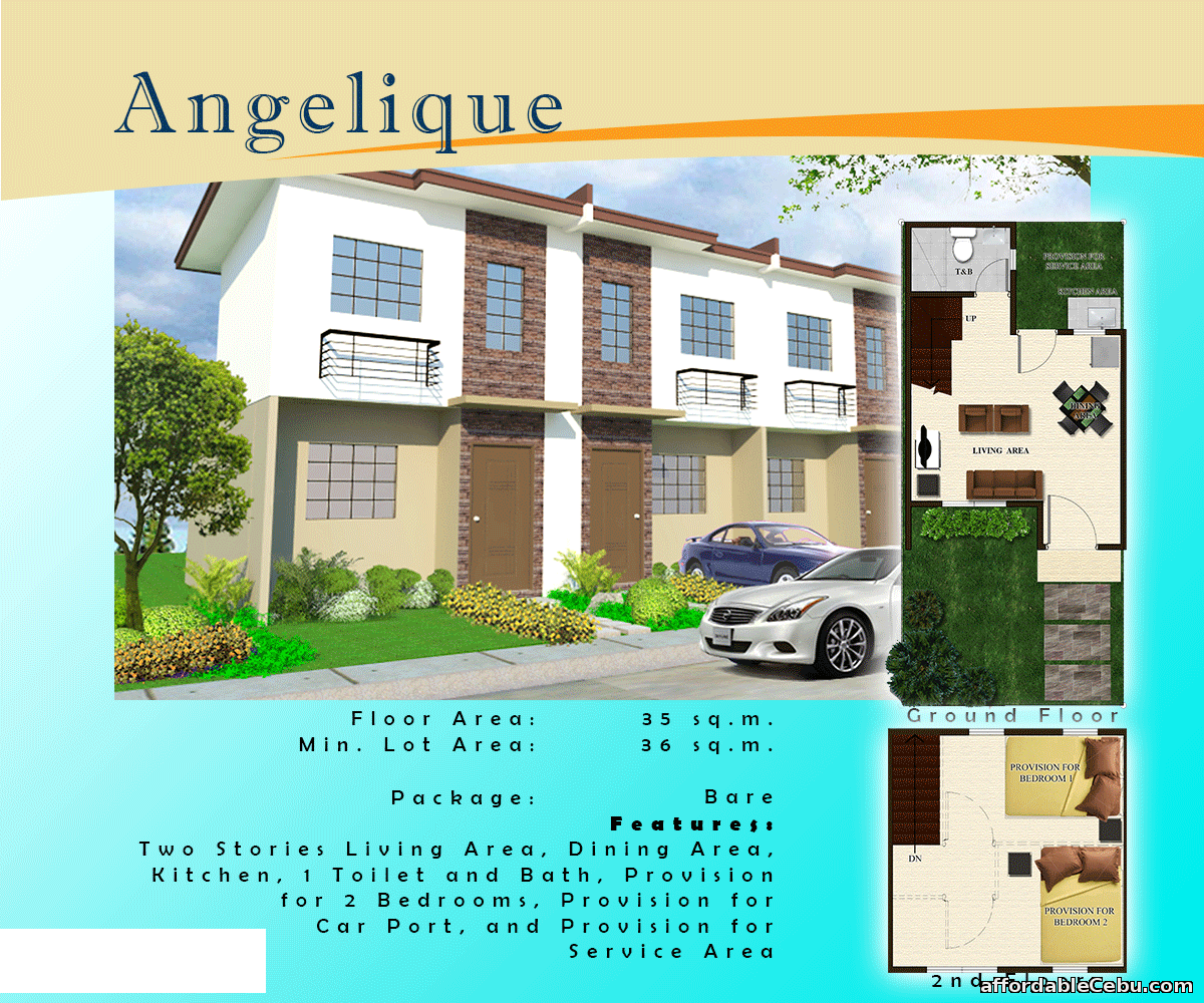 4th picture of Carcar Lumina Homes 2Storey Townhouse For Sale in Cebu, Philippines