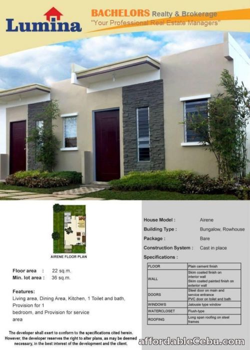 4th picture of Lumina Homes RowHouse 1Storey For Sale in Cebu, Philippines