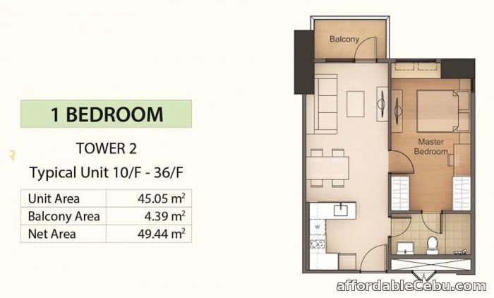 4th picture of Mandani Bay 1 Bedroom Unit - Cebu, Mandaue City For Sale in Cebu, Philippines