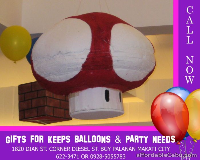 1st picture of 3D Mario Mushroom Styro Pinata For Sale in Cebu, Philippines