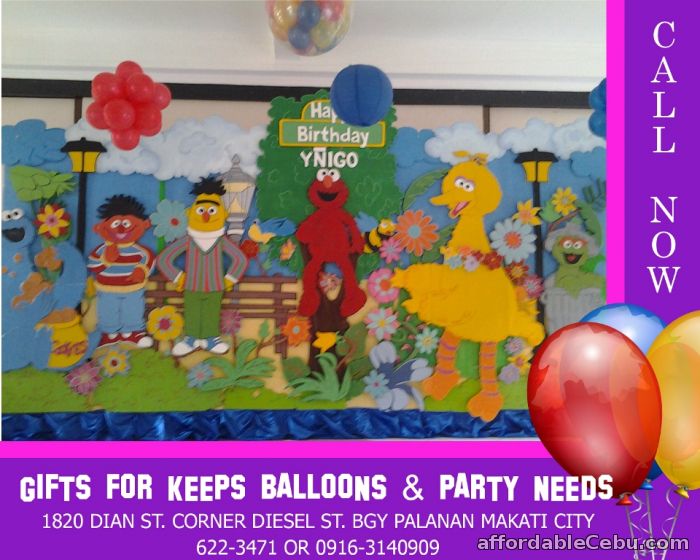 1st picture of Sesame Street Styro Decoration For Rent in Cebu, Philippines