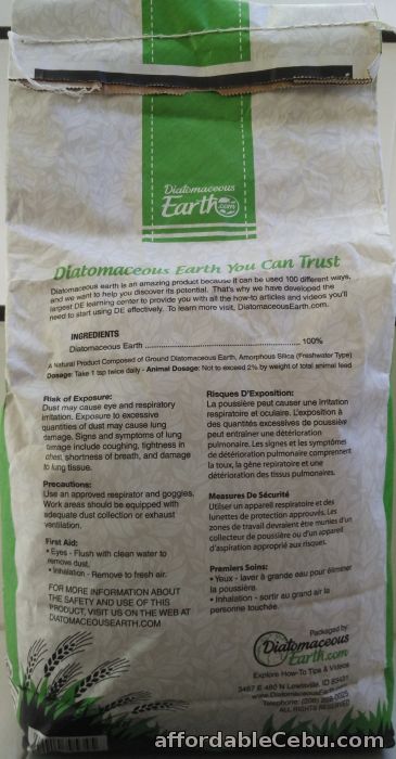 2nd picture of Diatomaceous Earth Food Grade (10 Lbs) For Sale in Cebu, Philippines