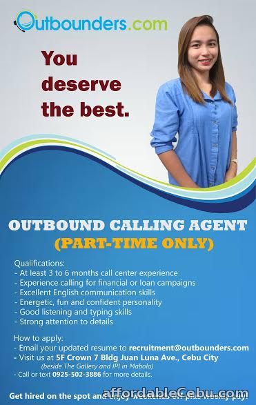 1st picture of Outbound Calling Agent ( Part-Time ) Looking For in Cebu, Philippines