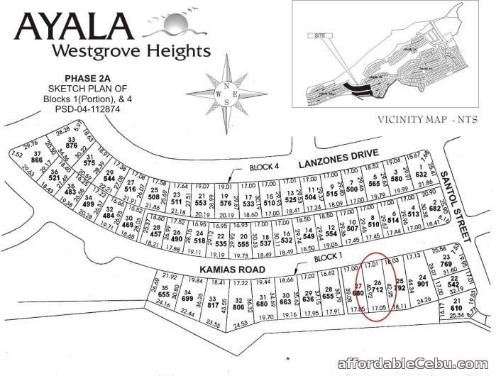 2nd picture of Single Loaded lot for Sale in Ayala Westgrove Heights For Sale in Cebu, Philippines