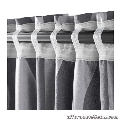 3rd picture of Murruta Curtains (Product of Sweden) Dark Grey For Sale in Cebu, Philippines