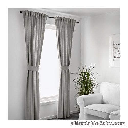 2nd picture of INGERT Curtains (Product from Sweden) Light Grey For Sale in Cebu, Philippines