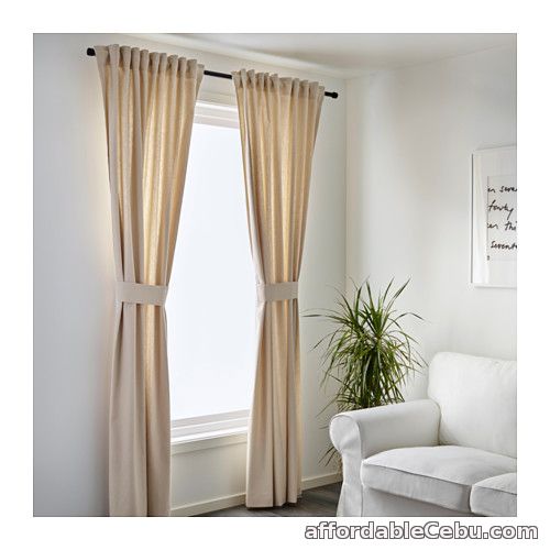 2nd picture of INGERT Curtains (Product from Sweden) Beige For Sale in Cebu, Philippines