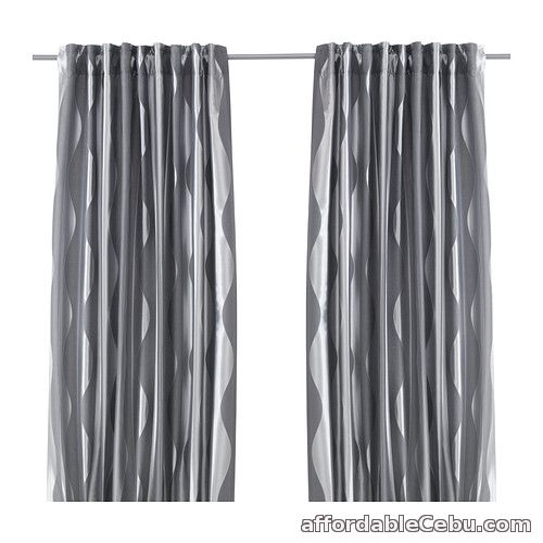 1st picture of Murruta Curtains (Product of Sweden) Dark Grey For Sale in Cebu, Philippines