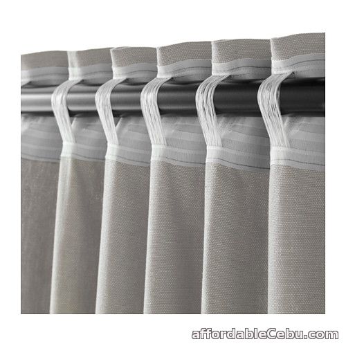 3rd picture of INGERT Curtains (Product from Sweden) Light Grey For Sale in Cebu, Philippines