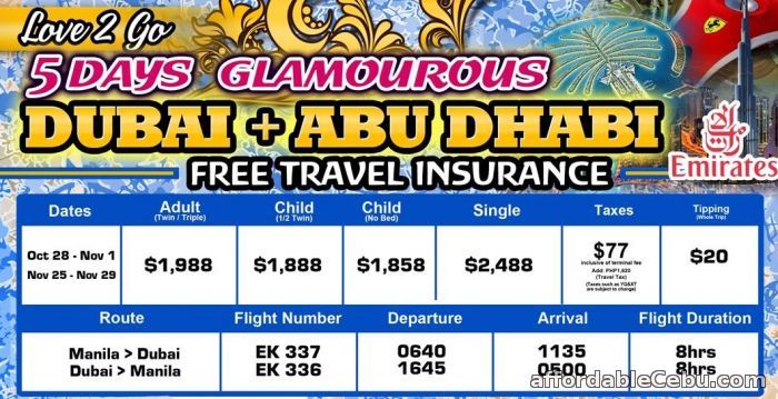 1st picture of 5 Days Glamorous Dubai + Abu Dhabi Tour Offer in Cebu, Philippines