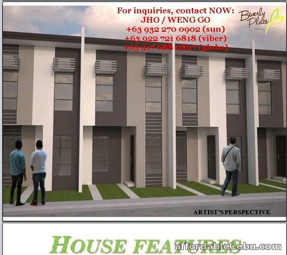 1st picture of BEVERLY PLACE MACTAN Php 11,642 Monthly 3BR, 2CR Agus, Lapu-lapu City, Cebu For Sale in Cebu, Philippines