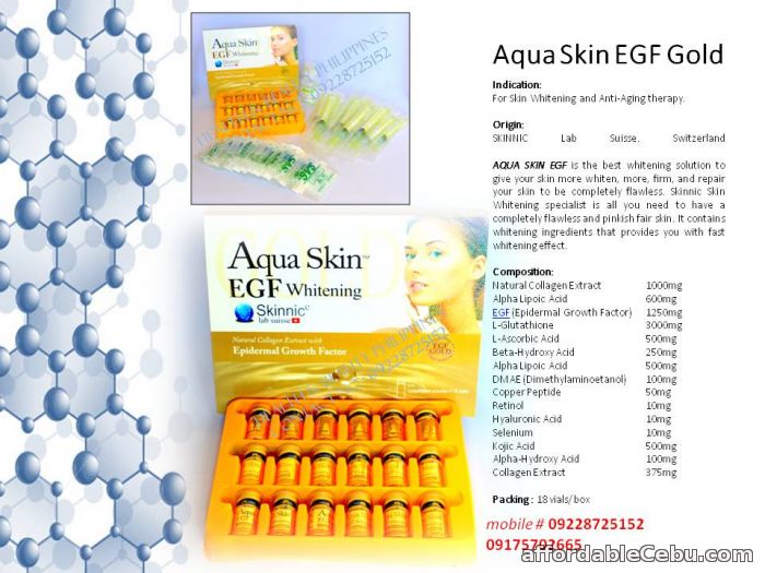 1st picture of aqua skin gold egf glutathione For Sale in Cebu, Philippines