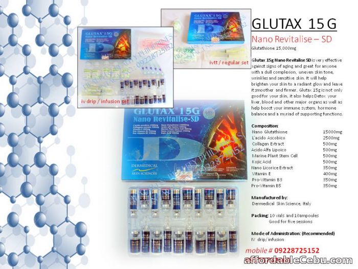 1st picture of glutax 15g nano revitalise glutathione For Sale in Cebu, Philippines