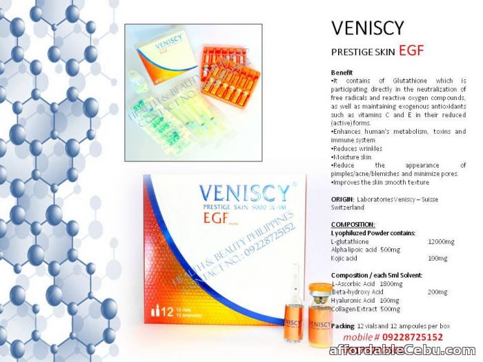 1st picture of VENISCY PRESTIGE SKIN EGF 16,500MG For Sale in Cebu, Philippines