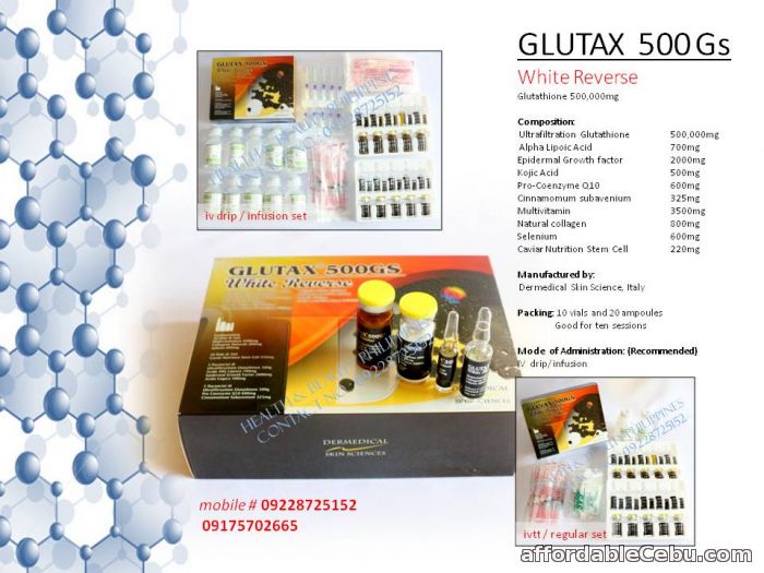 1st picture of glutax 500gs white reverse glutathione For Sale in Cebu, Philippines