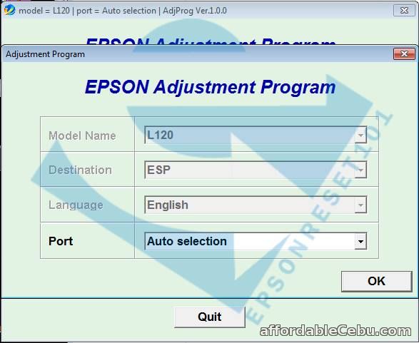 1st picture of EPSON Adjustment Program (Resetter) For Sale in Cebu, Philippines