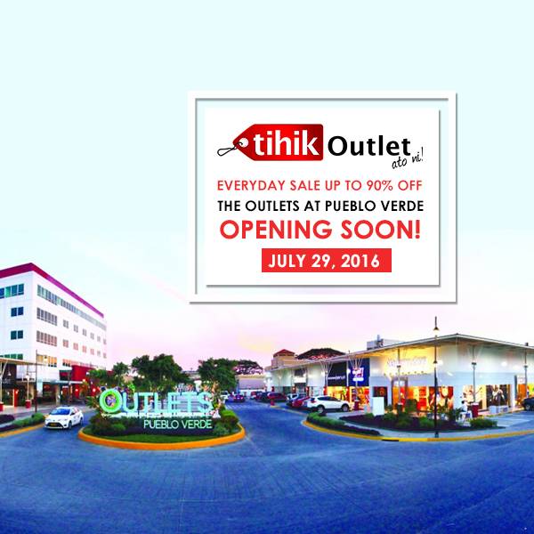 1st picture of Tihik Outlet Opening @ The Outlets at Pueblo Verde Announcement in Cebu, Philippines