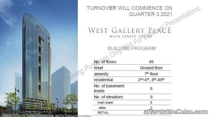 2nd picture of West Gallery Place BGC For Sale in Cebu, Philippines