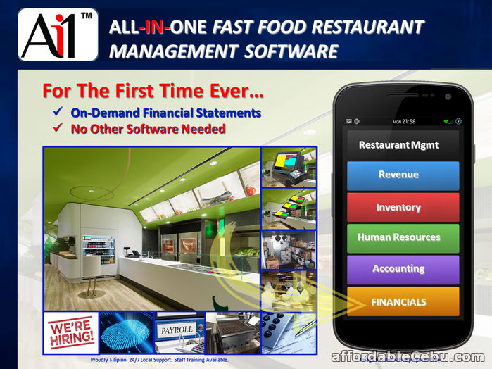 1st picture of Fast Food Restaurant Management System Software For Sale in Cebu, Philippines