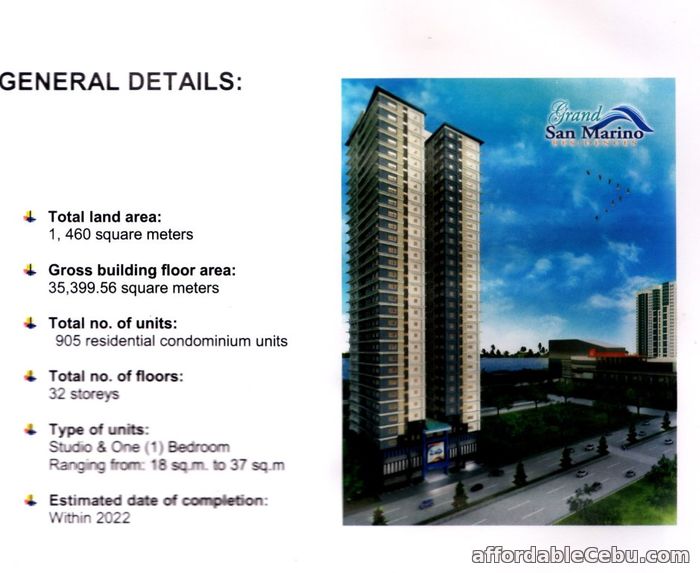 2nd picture of Own 1-Bedroom condo as low as P6,300 a month few steps away to Robinsons Galleria and walking distance away to SM Mall. For Sale in Cebu, Philippines