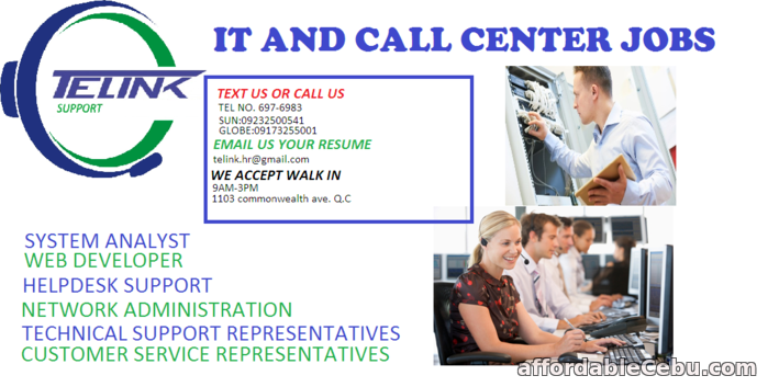 1st picture of it and call center job hiring Offer in Cebu, Philippines