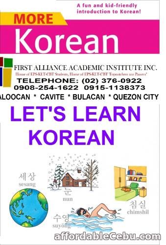 1st picture of LEARN KOREAN LANGUAGE Offer in Cebu, Philippines