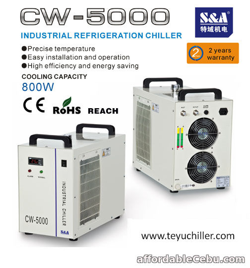 1st picture of S&A small portable chiller CW-5000 for laser systems For Sale in Cebu, Philippines
