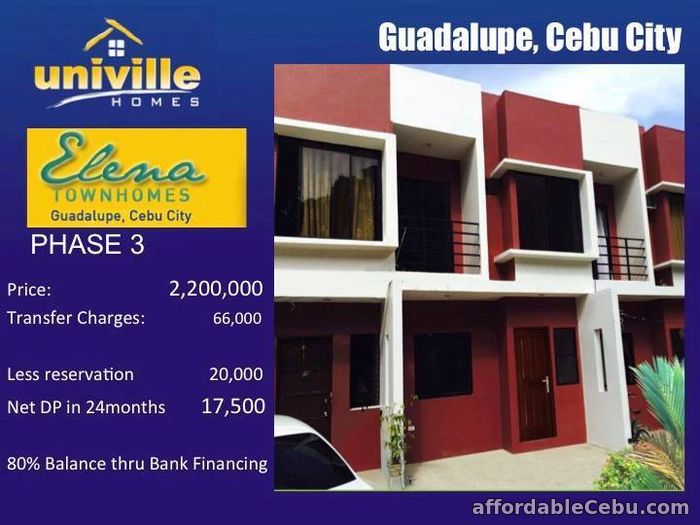 1st picture of Elena Townhomes Phase 3 & 5 For Sale in Cebu, Philippines