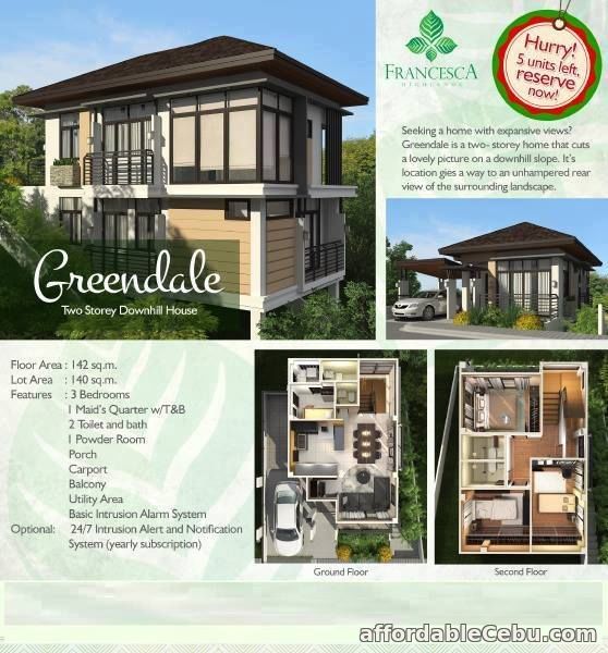 1st picture of The Francesca Highlands- Greendale For Sale in Cebu, Philippines