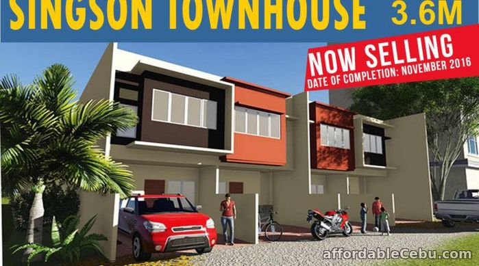 1st picture of SINGSON TOWNHOUSE IN GUADALUPE 3.6M Price For Sale in Cebu, Philippines