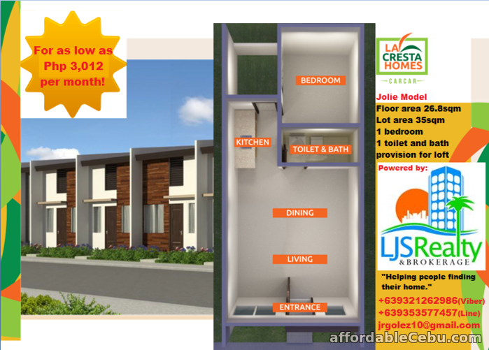 2nd picture of Affordable House and lot for sale at Lacresta Homes in Carcar City Cebu For Sale in Cebu, Philippines