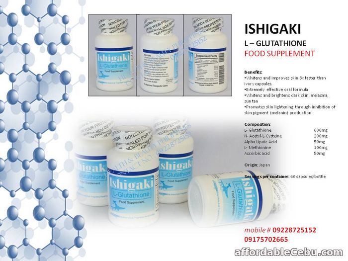 1st picture of Ishigaki glutathione as LOW as PHP 750 for 60 CAPSULES For Sale in Cebu, Philippines