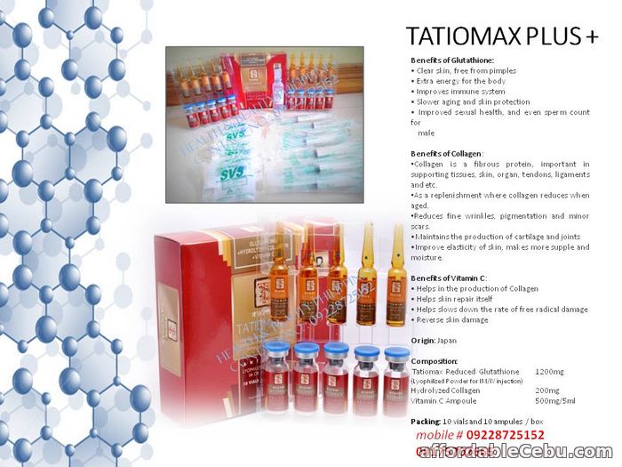 1st picture of Tatiomax plus glutathione in cebu For Sale in Cebu, Philippines