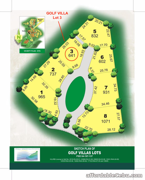 2nd picture of AYALA GREENFIELD ESTATES FAIRWAY GOLF VILLA LOT 3 For Sale in Cebu, Philippines