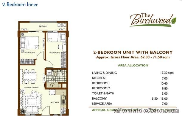 2nd picture of FOR SALE 2 BEDROOM UNIT IN ACACIA ESTATES For Sale in Cebu, Philippines