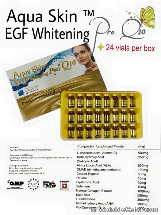 1st picture of Lowest price Aqua Skin EGF Whitening Pro Q10 For Sale in Cebu, Philippines