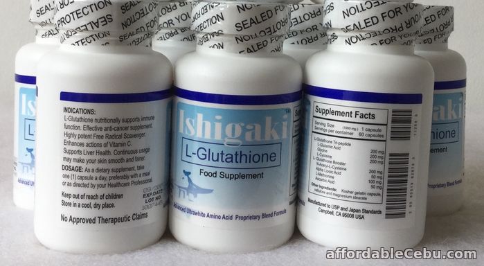 1st picture of Ishigaki glutathione as LOW as PHP 750 for 60 CAPSULES For Sale in Cebu, Philippines