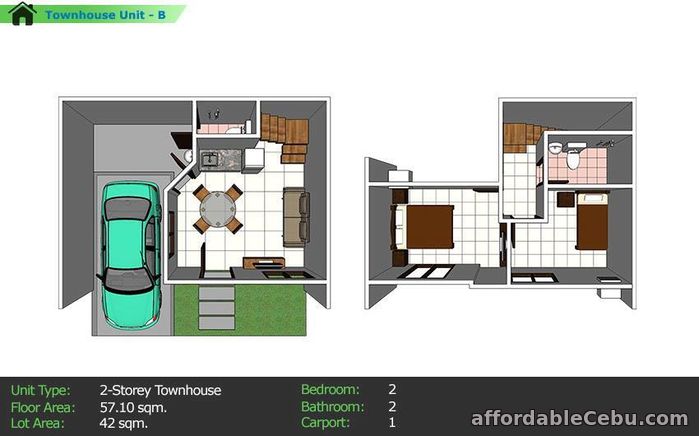 5th picture of Nortierra subd.Mediterranean two-storey townhouse For Sale in Cebu, Philippines