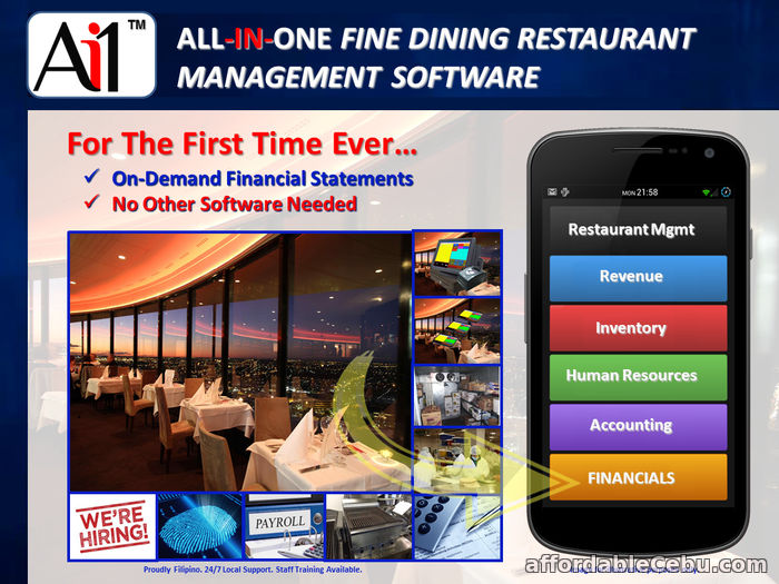 1st picture of Fine Dining Restaurant Management Software System Philippines For Sale in Cebu, Philippines