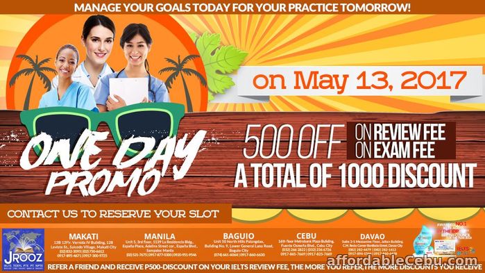 1st picture of JROOZ IELTS / IELTS UKVI ONE DAY PROMO – May 13, 2017 Announcement in Cebu, Philippines